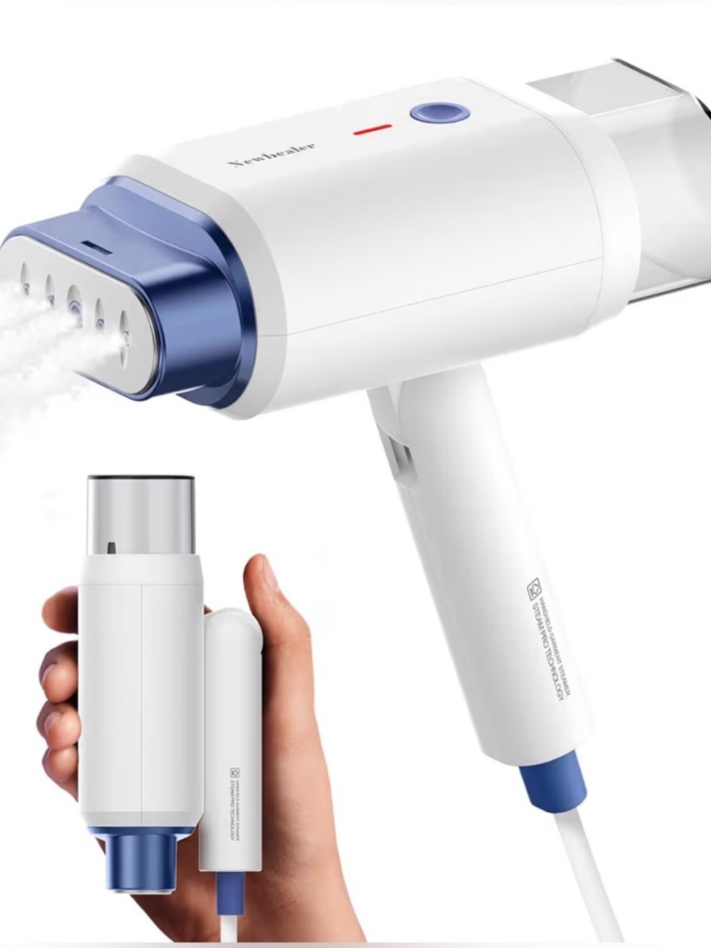 Newbealer Travel Steamer For Clothes 1200W Horizontal & Vertical Steaming